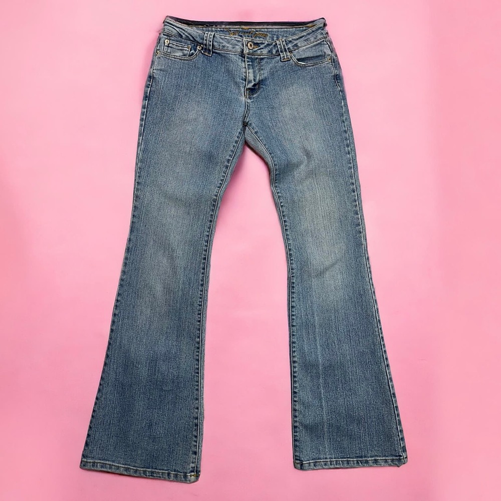Wet Seal Vintage Y2K Low Waisted Flare Jeans Juniors Size 7